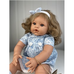Кукла Сьюзи (озвученная), в голубом платье и кофточке, 47 см , арт. 47019