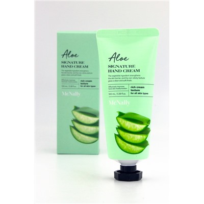 MCNALLY - КРЕМ ДЛЯ РУК С ЭКСТРАКТОМ АЛОЭ ALOE SIGNATURE HAND CREAM, 100 МЛ