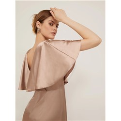Платье приталенного кроя  цвет: Бежевый PL1391/below | купить в интернет-магазине женской одежды EMKA