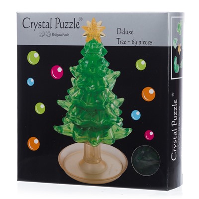 Crystal Puzzle Новогодняя Ёлочка Deluxe, 3D-головоломка