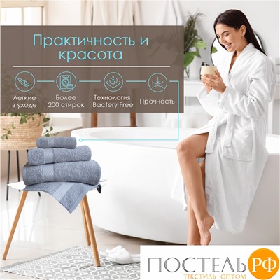 (1050) Набор из 2 полотенец Eleganta (Petek Crystal) 30х50 см Махра 390 г/м2, 1050 Сиреневый (Светло-розовый на бирке)