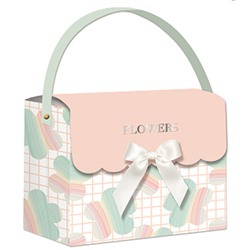 Пакет подарочный «Flower bag», pink (24.5*19.5*9.5)
