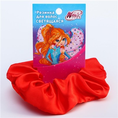 Светящаяся резинка для волос, красная, WINX