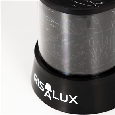 Ночник-проектор "Квакушки" LED USB/от батареек черный 10,8х10,8х11,5 см