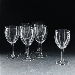Набор стеклянных бокалов для вина «Элеганс», 6 шт, 350 мл