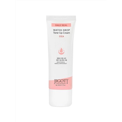 JIGOTT - КРЕМ ДЛЯ ЛИЦА УВЛАЖНЯЮЩИЙ С ЭКСТРАКТОМ ЦЕНТЕЛЛЫ АЗИАТСКОЙ  DAILY REAL CICA WATER DROP TONE UP CREAM, 50 ML