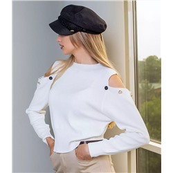 Блузка #КТ13013, белый