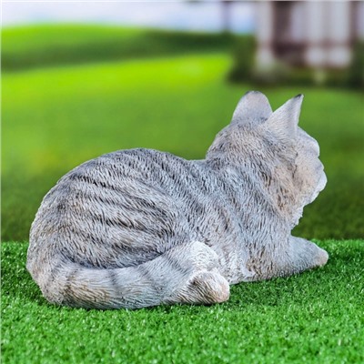 Фигура "Кот" серый, 25x12x9см