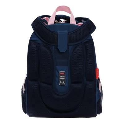 Рюкзак каркасный Hatber Ergonomic Classic Dreamer, 37 х 29 х 17 см, синий, розовый