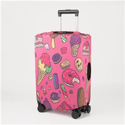 Чехол на чемодан 28", цвет розовый