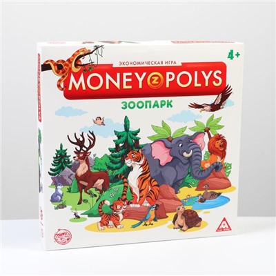 Настольная экономическая игра «MONEY POLYS. Зоопарк», 90 купюр, 4+