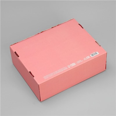 Коробка складная «Нежные пионы», 27 х 21 х 9 см