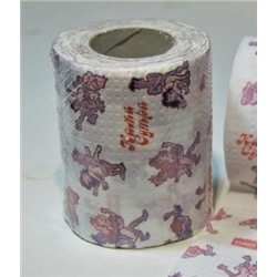 Сувенирная туалетная бумага «Камасутра», двухслойная, 25 м (10х9,5 см)