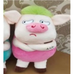 Мягкая игрушка "Sad pig", pink, 20 см