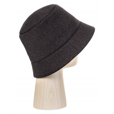 Шляпа жен. пол+виск+мет ZZ-N88305 black/bronze