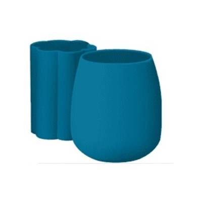 Набор силиконовых стаканов "Comb", blue