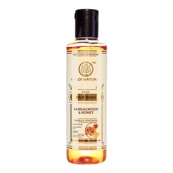 KHADI NATURAl Sandalwood &amp; honey face wash Гель для умывания Сандал и мёд 210мл