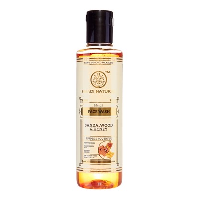 KHADI NATURAl Sandalwood &amp; honey face wash Гель для умывания Сандал и мёд 210мл