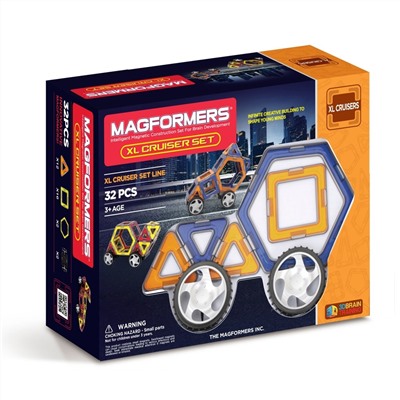 Магнитный конструктор MAGFORMERS 706001 (63073) Xl cruisers машины