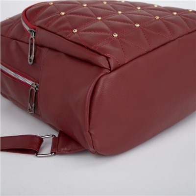 Рюкзак, отдел на молнии, наружный карман, цвет бордовый