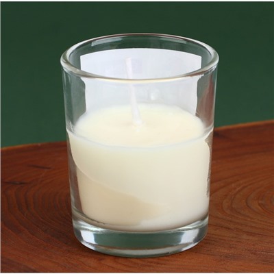 Новогодняя свеча в стакане «Роковой снегурочке», аромат ваниль, 5 х 5 х 6 см