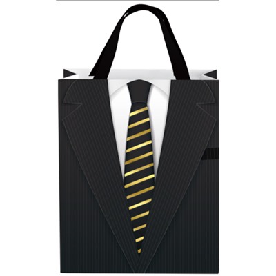 Пакет подарочный «Business suit», necktie (26*32*12.5)