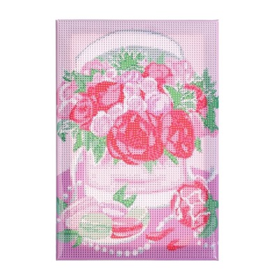 Алмазная мозаика с полным заполнением на подрамнике «Прекрасные цветы», 20 × 30 см