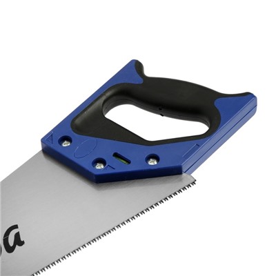 Ножовка по дереву ТУНДРА, 2К рукоятка, 3D заточка, аккуратный рез, 11-12 TPI, 400 мм