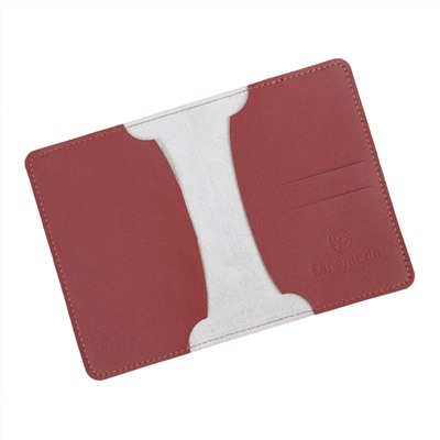 Обложка на паспорт с принтом Eshemoda “Рыжик”, натуральная кожа