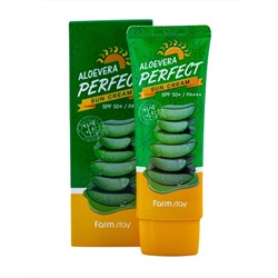 FARMSTAY - КРЕМ СОЛНЦЕЗАЩИТНЫЙ ALOE VERA PERFECT SUN CREAM SPF50 С SPF50+PA+++, 70 ML