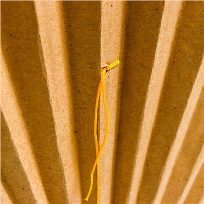Веер бамбук, текстиль h=50 см "Сакура" голубой