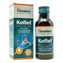 HIMALAYA Koflet Кофлет сироп для устранения симптомов при кашле и боли в горле 100мл