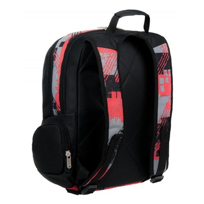 Рюкзак, молния, цвет серо-черно-красный 300x410x110