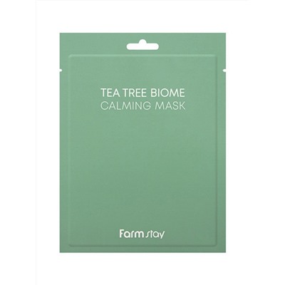 FARMSTAY - МАСКА ТКАНЕВАЯ С ЭКСТРАКТОМ ЧАЙНОГО ДЕРЕВА TEA TREE BIOME CALMING MASK, 25 МЛ.