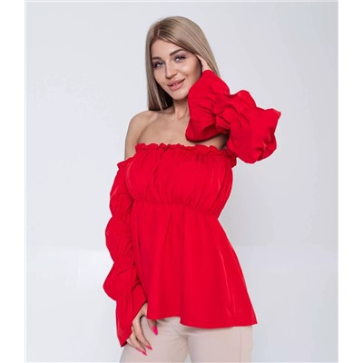 Блузка #КТ721, красный
