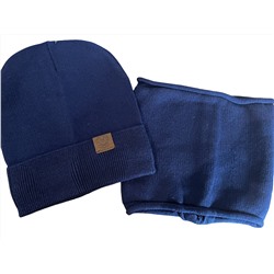 Комплект шапка + снуд арт 501252 цвет 5 синий