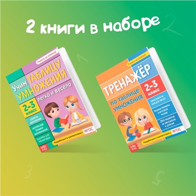 Набор обучающих книг «Учим таблицу умножения», 2 шт.