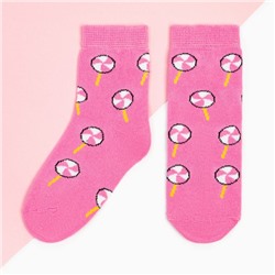 Носки для девочки KAFTAN «Леденцы», размер 14-16 см, цвет розовый