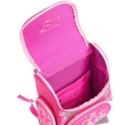 Ранец Barbie + пенал и мешок для обуви, 35 х 26.5 х 13 см,  подарок - кукла, розовый