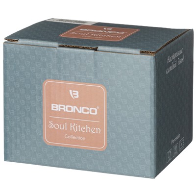 КРУЖКА BRONCO "SOUL KITCHEN" 9 СМ 400 МЛ (КОР=48ШТ.)