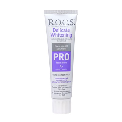 Зубная паста R.O.C.S. PRO Fresh Mint, «Деликатное отбеливание», 135 г