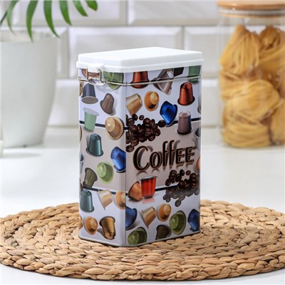 Банка для сыпучих продуктов Coffee, 19×12×7,5 см
