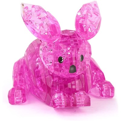 Yuxin 3D-Пазл "Кролик" Crystal Puzzle, Розовый