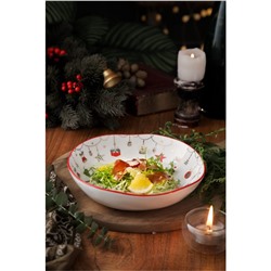 Новогодняя тарелка суповая "Christmas Gift"