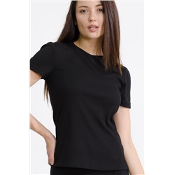 Женская базовая футболка в рубчик-лапша Happy Fox