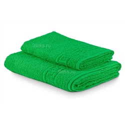 Полотенце махровое гладкокрашеное (Зеленый)