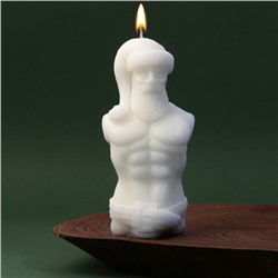 Новогодняя свеча формовая «Дед Мороз», без аромата, 6 х 4 х 12,5 см.