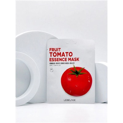 LEBELAGE - МАСКА ТКАНЕВАЯ С ЭКСТРАКТОМ ПОМИДОРА FRUIT TOMATO ESSENCE MASK, 25 МЛ