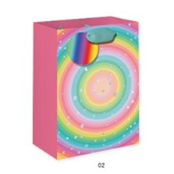 Пакет подарочный «Rainbow Gift», circle (18*23*10)