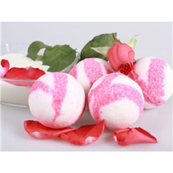Бурлящие шарики для ванн «Роза в молоке» с пеной 130 грамм от производителя LCosmetics